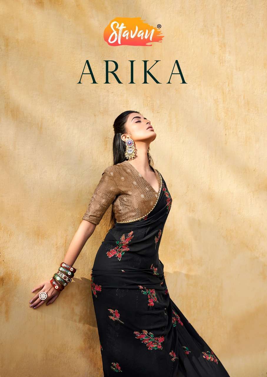 stavan arika series 01-05 ragha georgette saree 