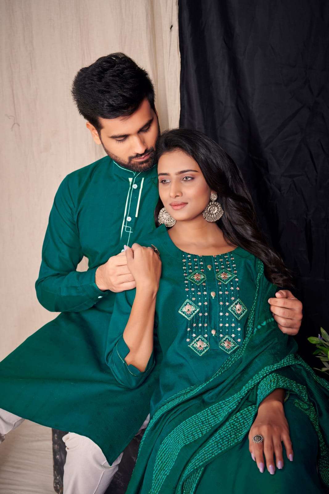 sukanya fashion royal couple vol 9 series 9001-9005 Fancy Cotton Weaving suit