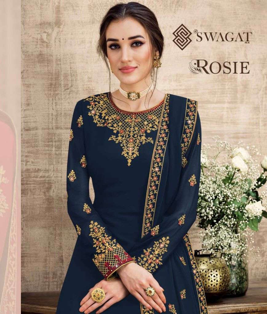 SWAGAT ROSIE DESIGNER SWISS GEORGETTE SUITS 