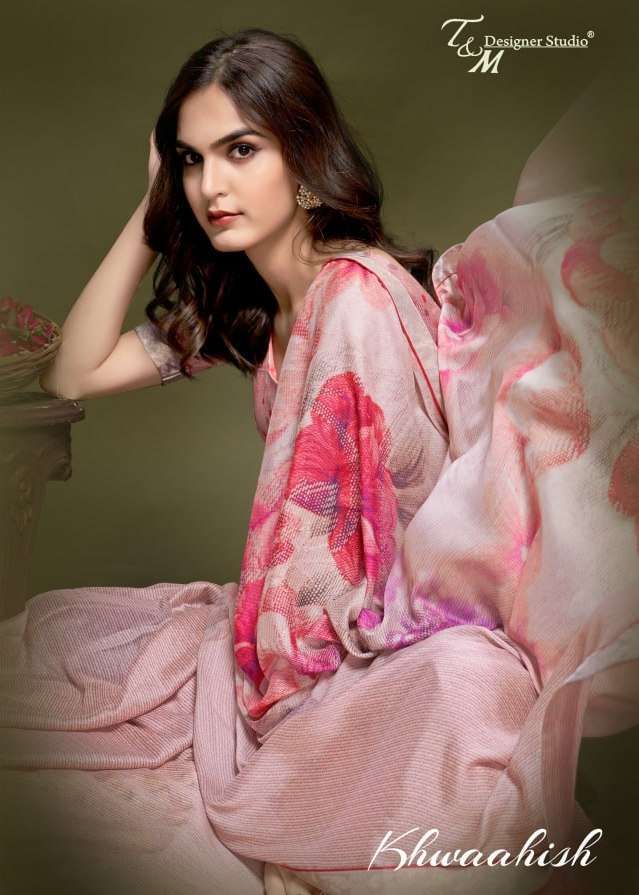T & M khwaahish series 09-22 fancy printed saree 