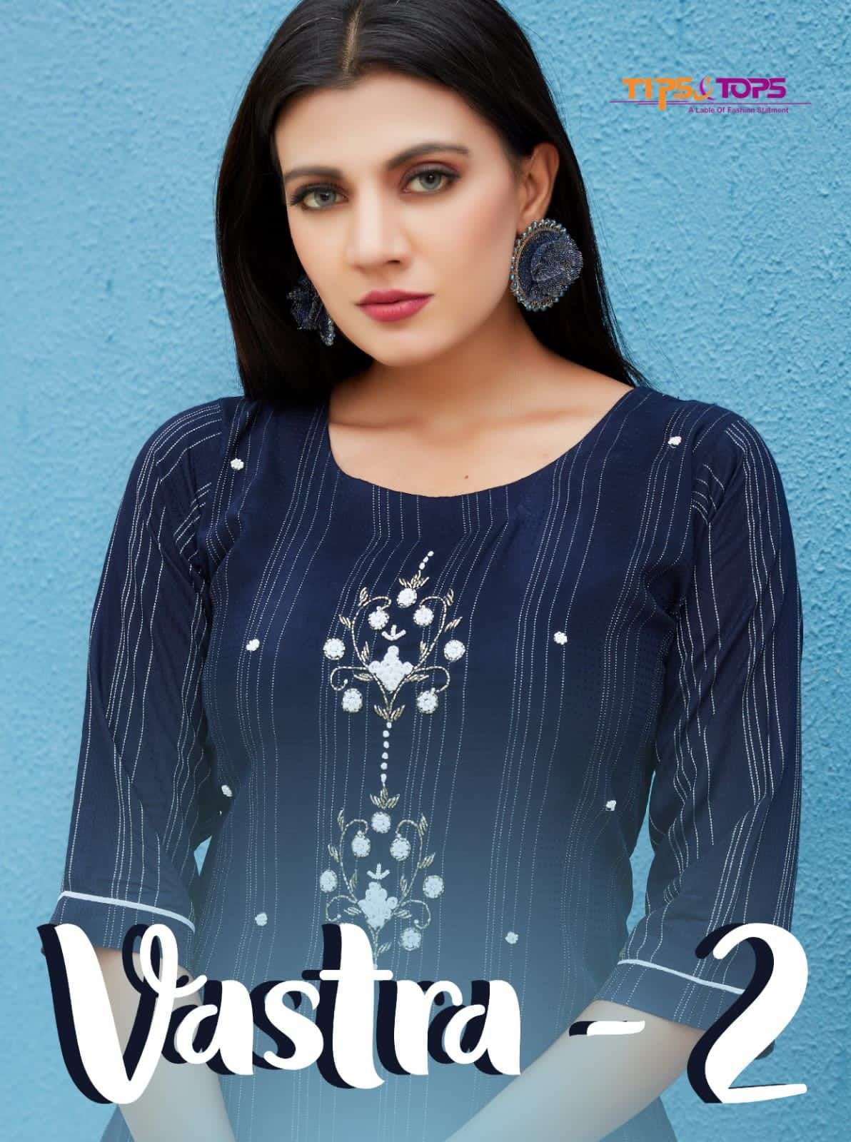 tips & tops vastra vol 2 series 01-06 Fancy Yarn Dyed Slub Lining kurti