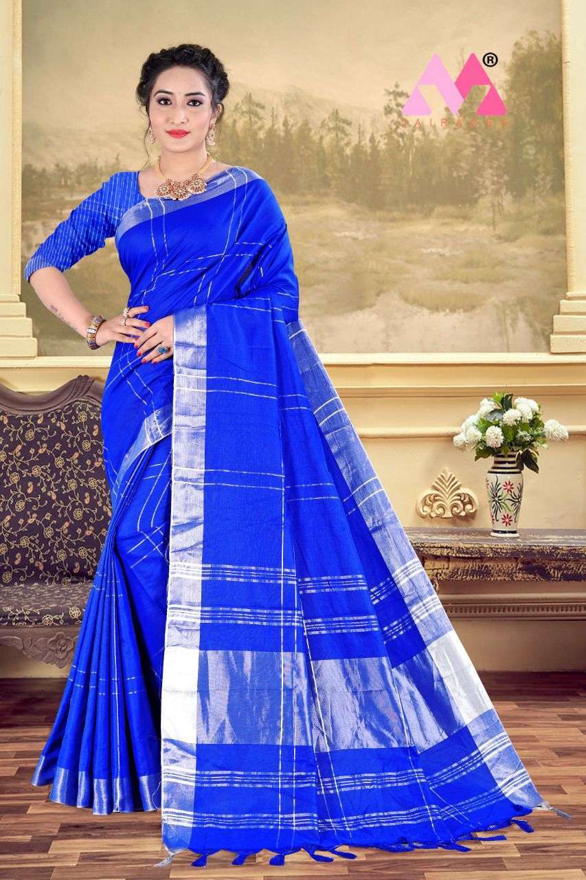 vairahee madhav cotton fancy saree with blouse
