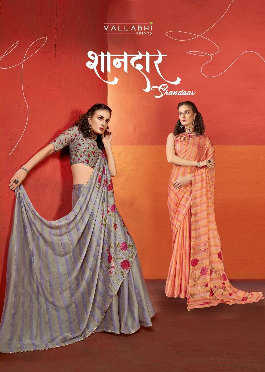 vallabhi prints shandaar series 12291-12298 moss chiffon print saree