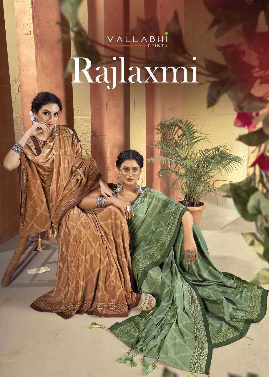 vallabhi rajlaxmi series 13861-13868 crape silk saree