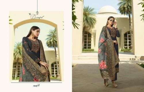 ZISA RESHAM DESIGNER TUSSAR SATIN SUIT 