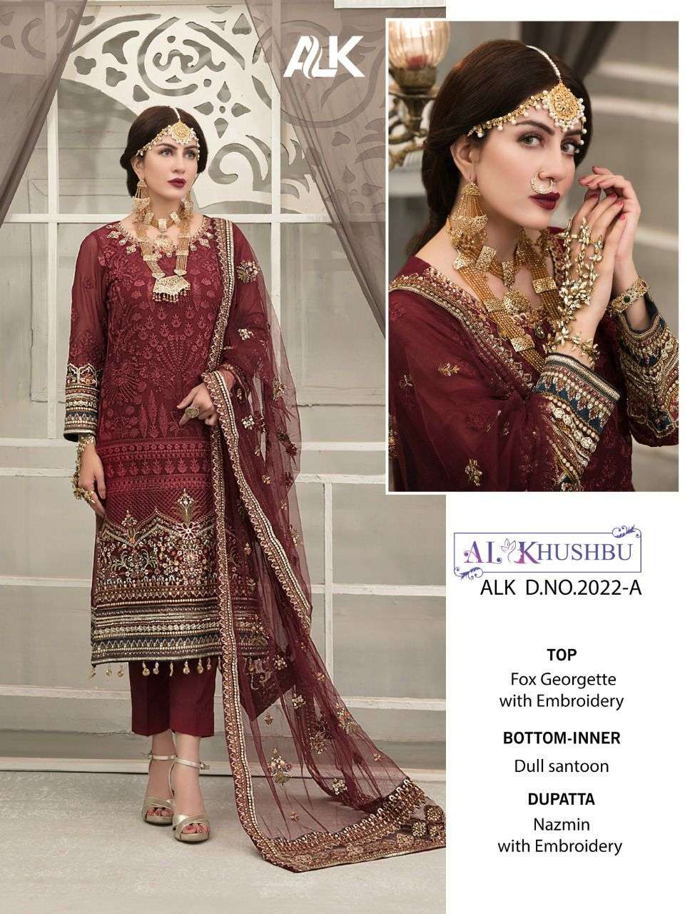 AL KHUSHBU ALK 2022 DESIGNER GEORGETTE SUIT 