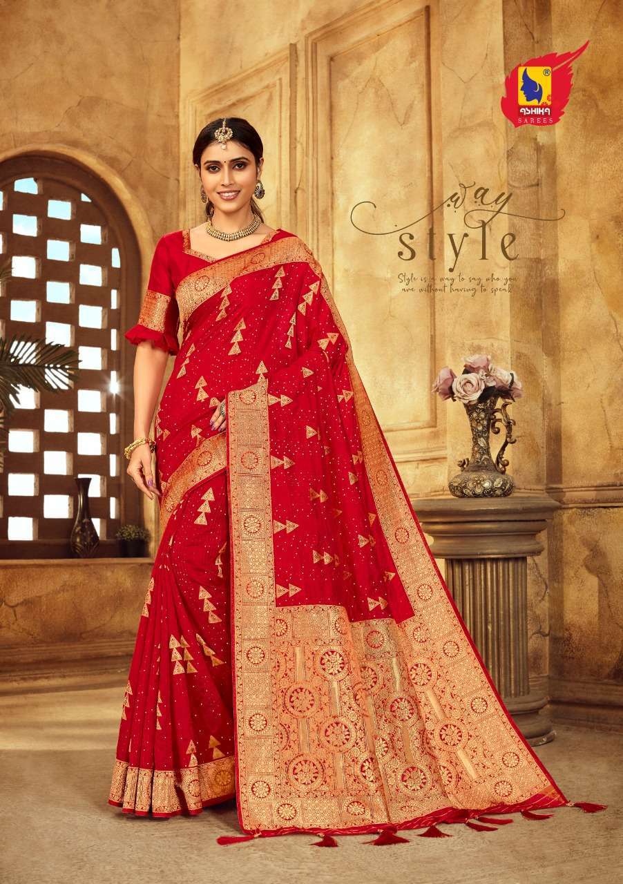 ashika arpita series 01-06 silk saree with sequence