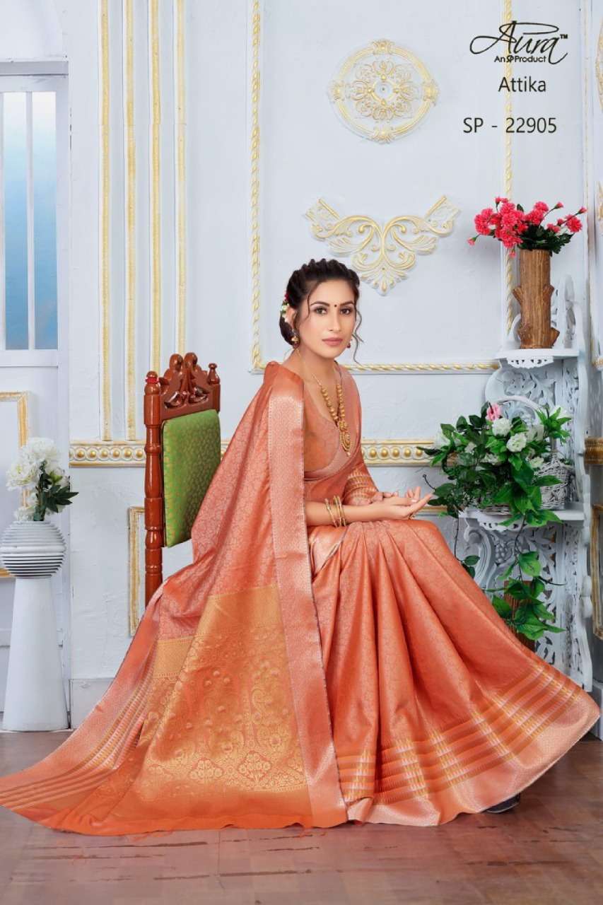 Aura attika series 22901-22906 Soft Cotton saree