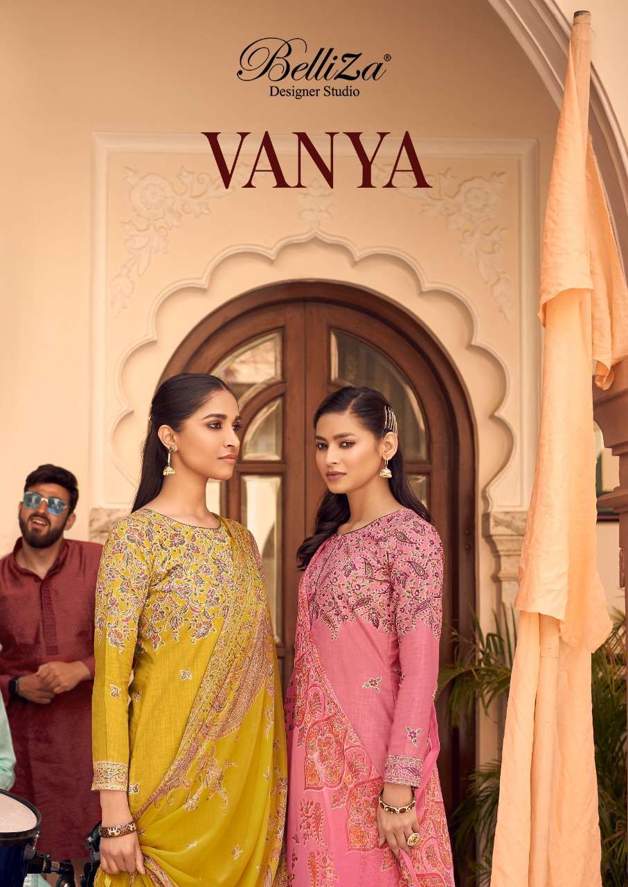 belliza vanya series 589001-589010 pure cotton linen suit 