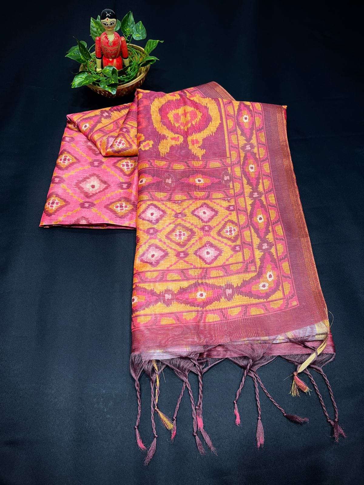 BT-10 DESIGNER MOOGA COTTON SILK SAREE 