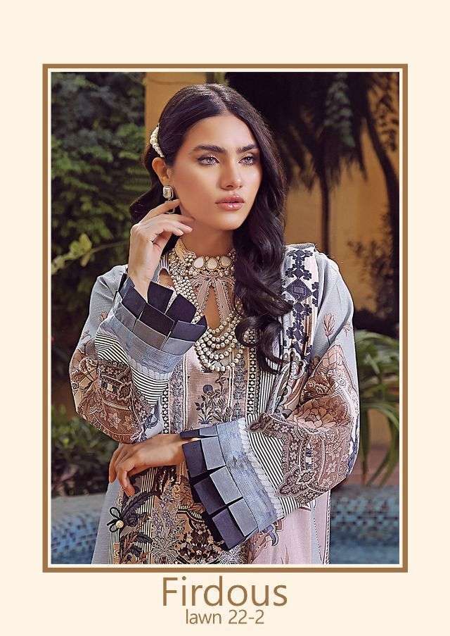 deepsy firdous lawn 22 vol 2 series 1361-1368 pure cotton suit  