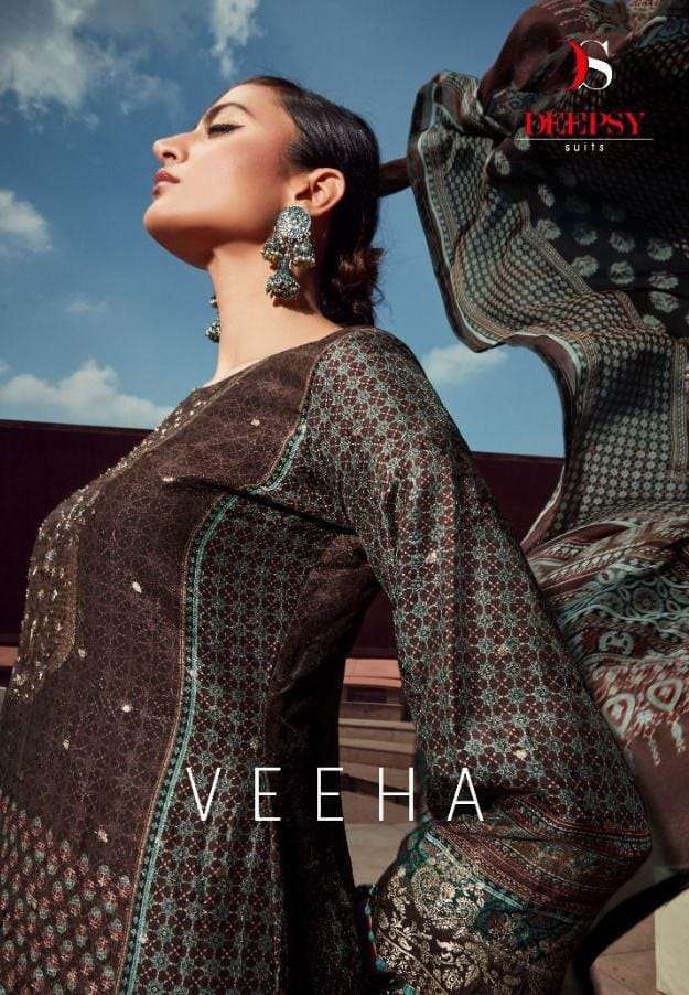 deepsy suits veeha series 12301-12306 pure dola jacquard suit 