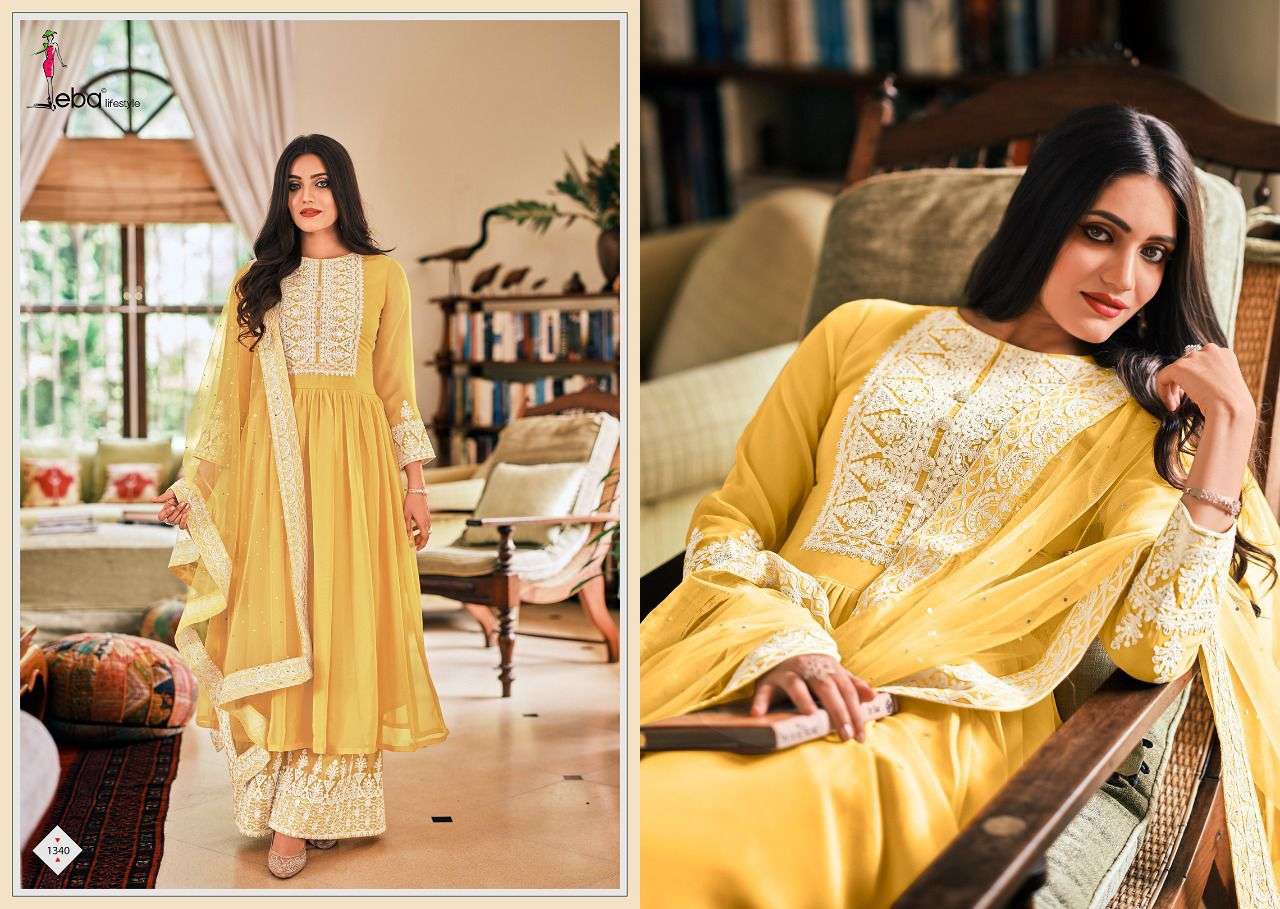 EBA DIL-NOOR DESIGNER PURE GEORGETTE SUIT 