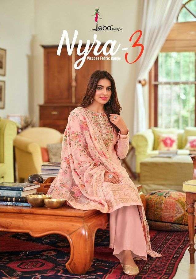 Eba lifestyle nyra vol-3 series 1371-1374 pure maheshwari viscose silk suit 