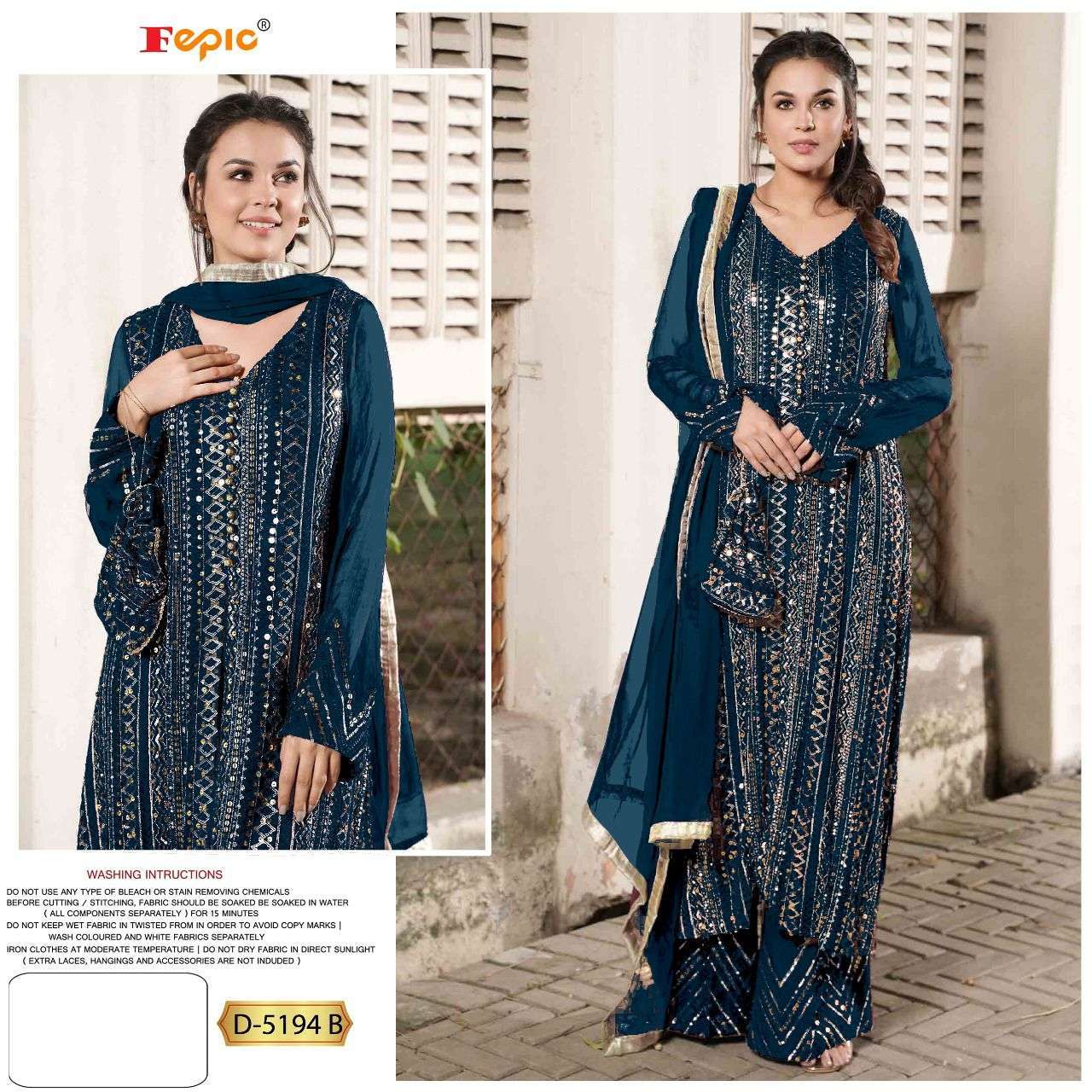 fepic D-5194 faux georgette pakistani suit 