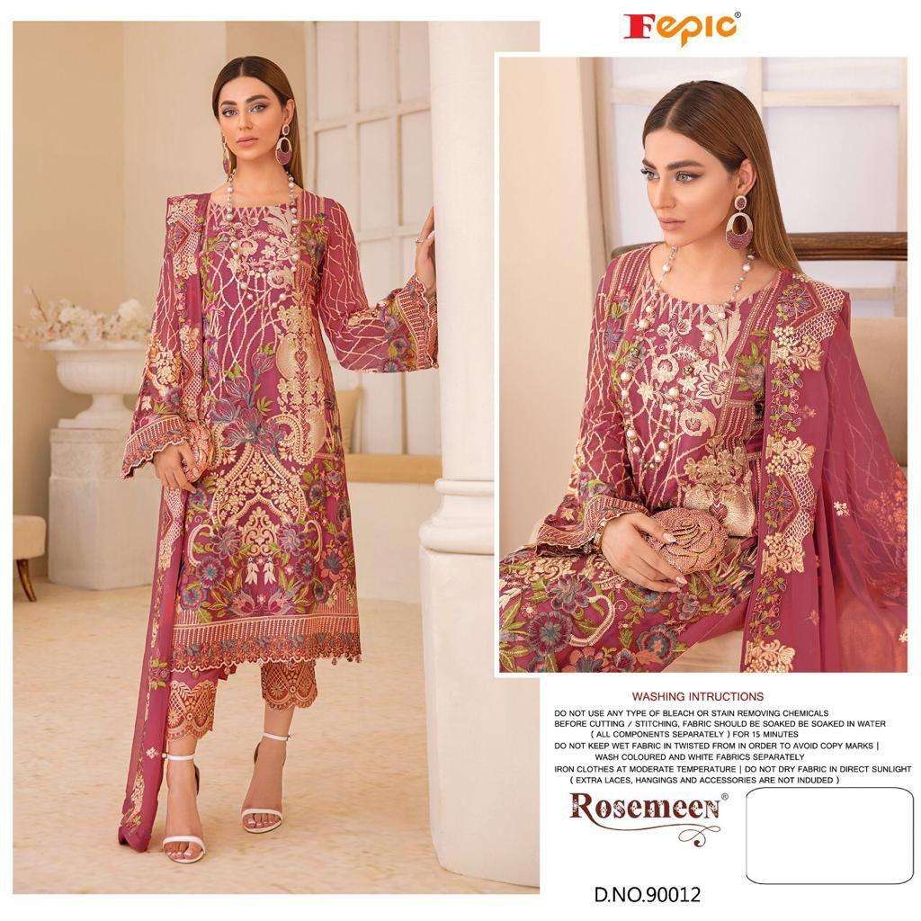 FEPIC ROSEMEEN 90012 DESIGNER GEORGETTE SUIT 