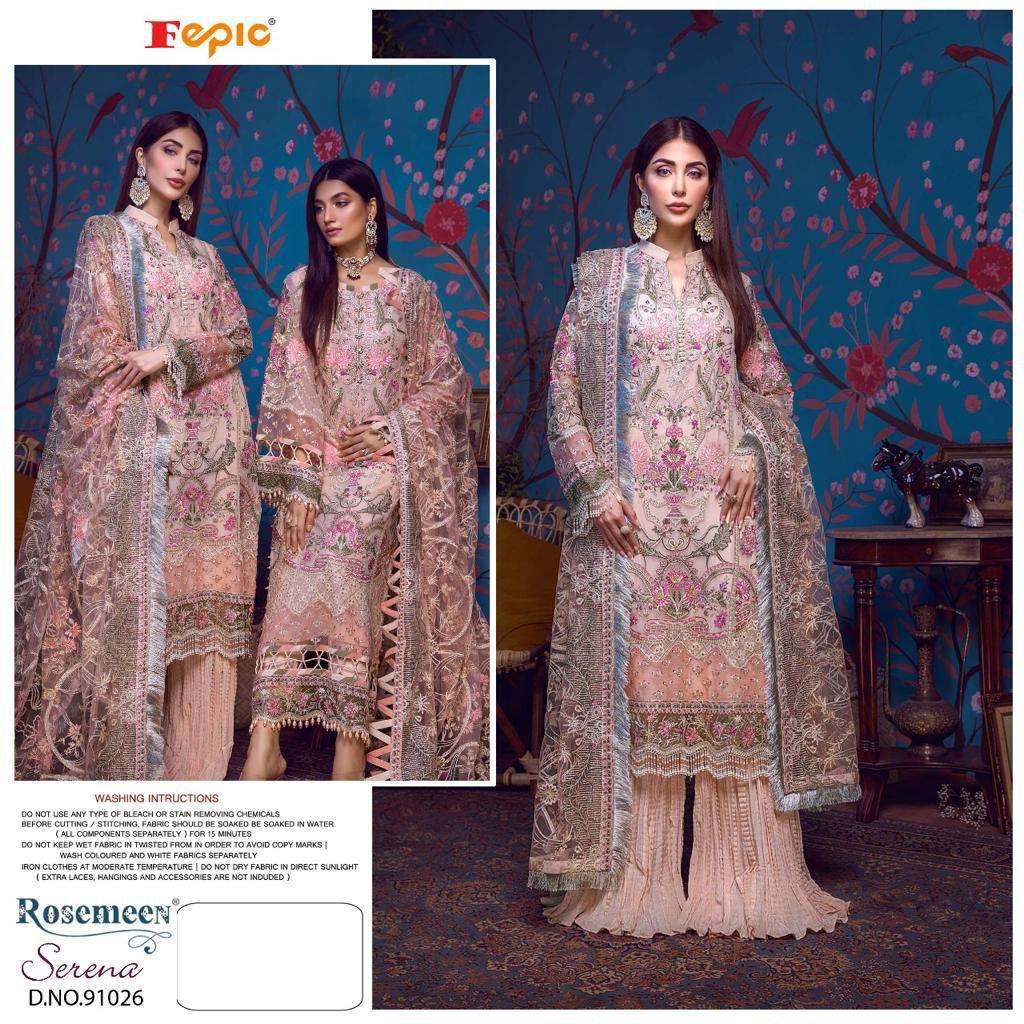 FEPIC ROSEMEEN 91026 DESIGNER GEORGETTE SUIT 