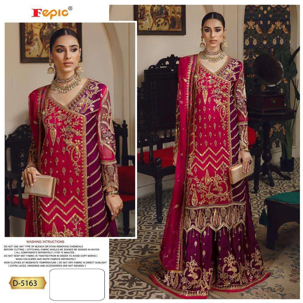 FEPIC ROSEMEEN D-5163 DESIGNER GEORGETTE SUIT 