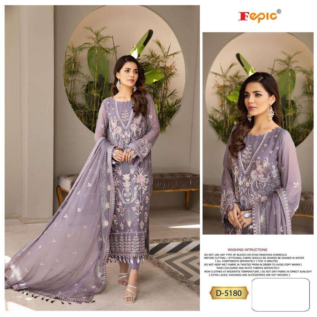 FEPIC ROSEMEEN D-5180 DESIGNER GEORGETTE SUIT 