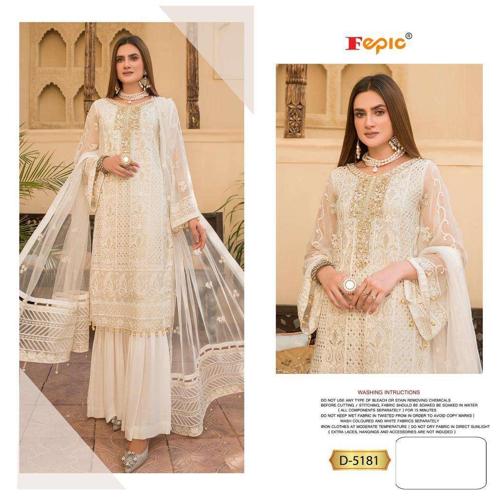 FEPIC ROSEMEEN D-5181 DESIGNER GEORGETTE SUIT 