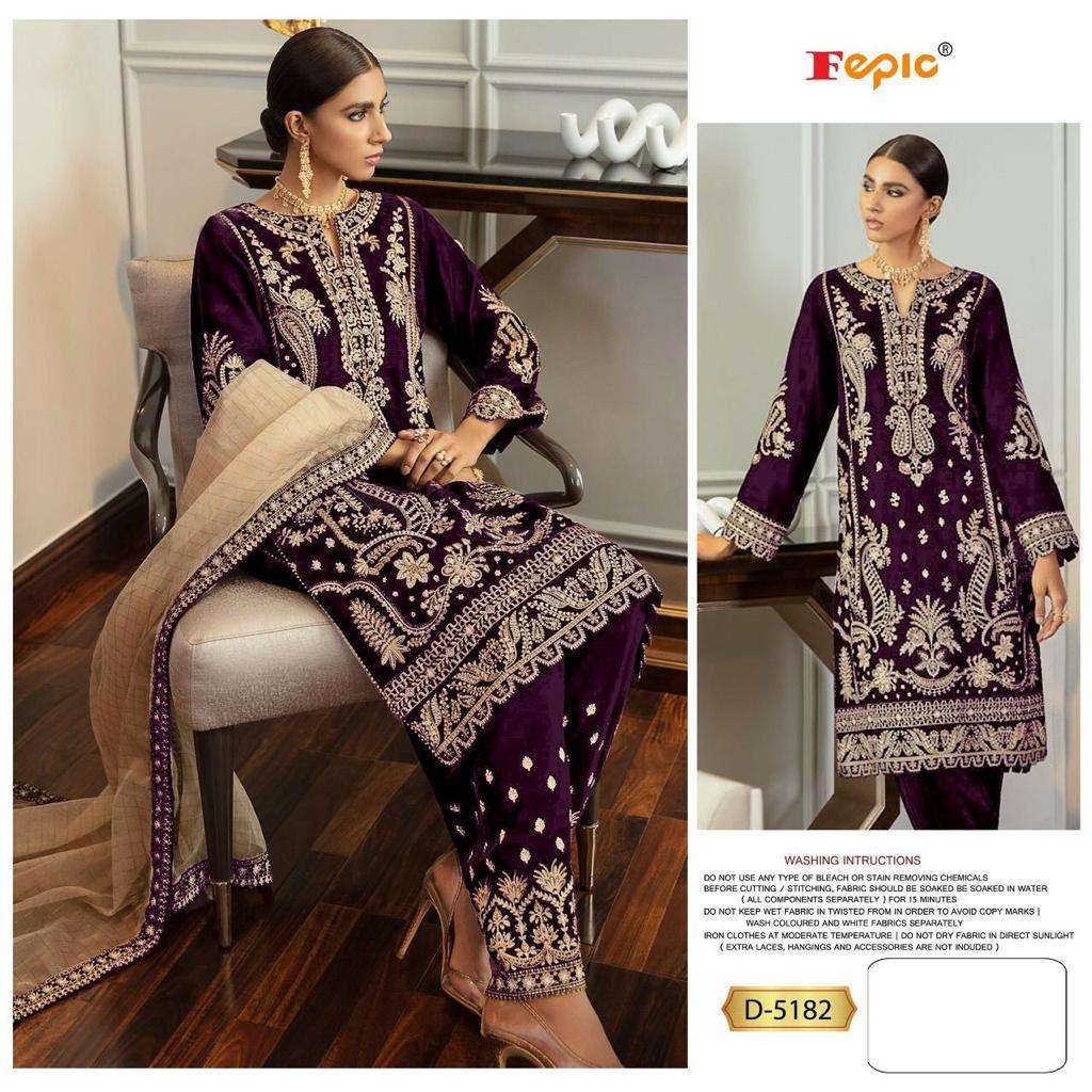 FEPIC ROSEMEEN D-5182 DESIGNER GEORGETTE SUIT 