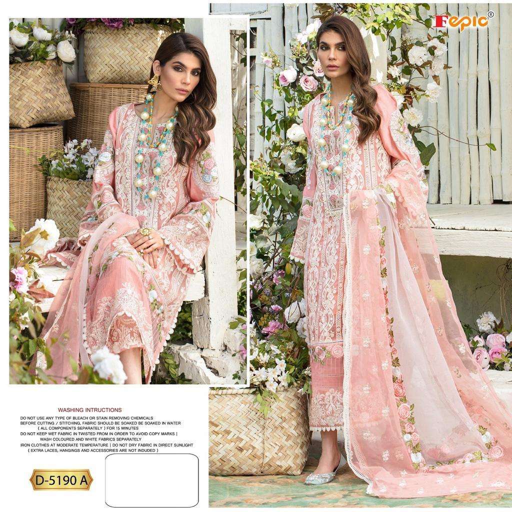 FEPIC ROSEMEEN D-5190 DESIGNER GEORGETTE SUIT 