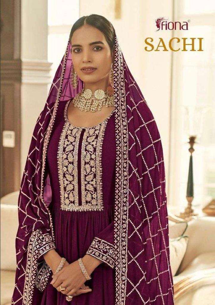 fiona sachi series 51000 real georgette suit 