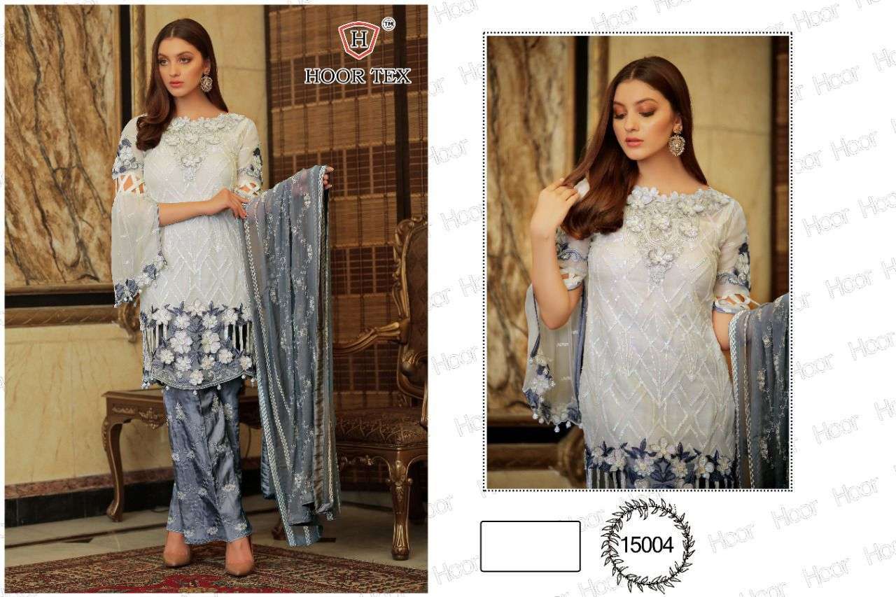 hoor tex 15004 faux georgette readymade suit 