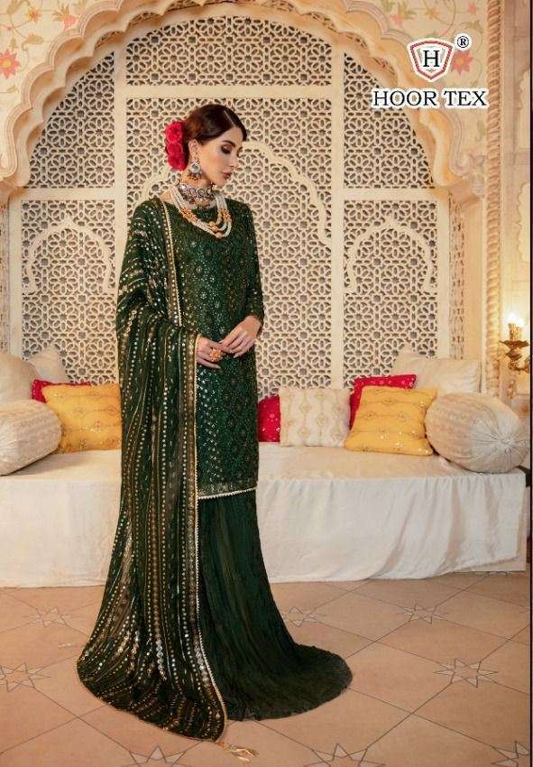 hoor tex series 24001 to 24004 faux Georgette suit