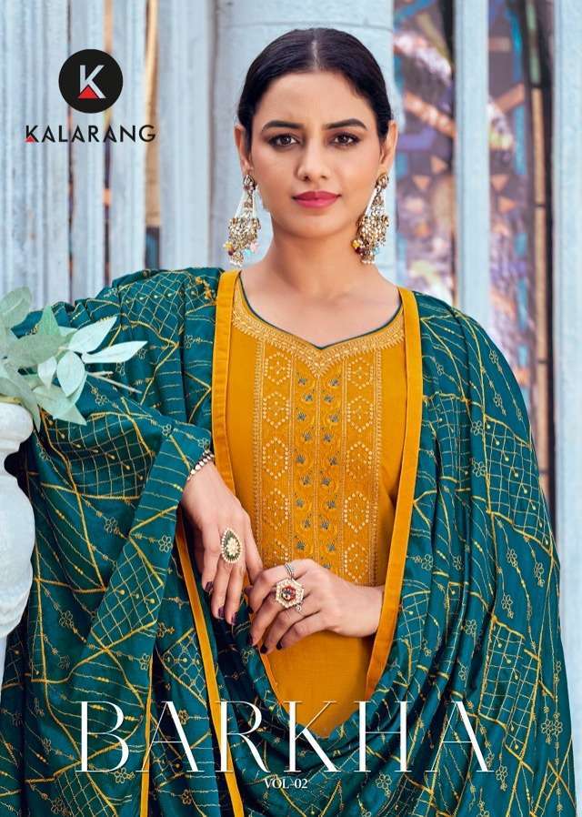 kalarang barkha vol 2 series 3641-3644 Heavy Parampara suit