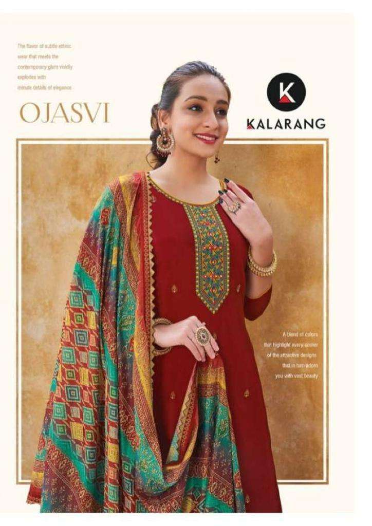 kalarang ojasvi series 3551-3554 pure viscose uppada silk suit 