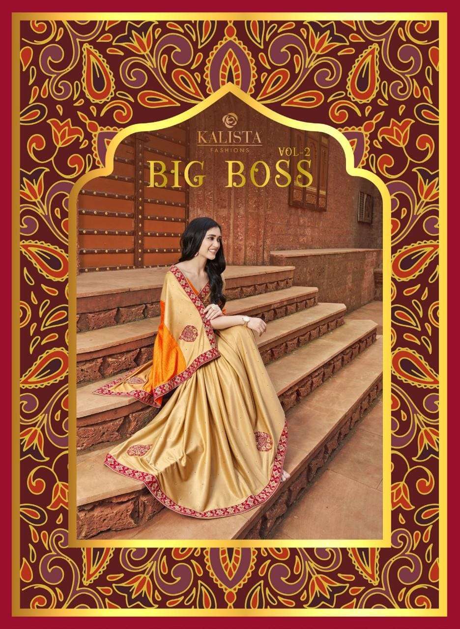 kalista big boss vol 2 series 5431-5436 Vichitra with diamond saree