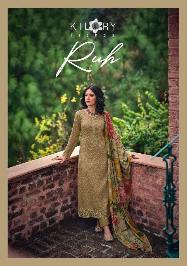kilory ruh series 281-288 pure jam cotton embroidery suit 
