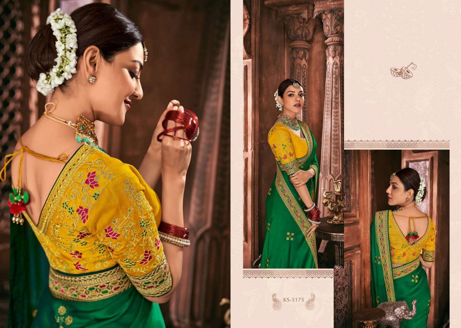 kimora kajal vol 9 series 2175-2185 pure fancy embroidered saree