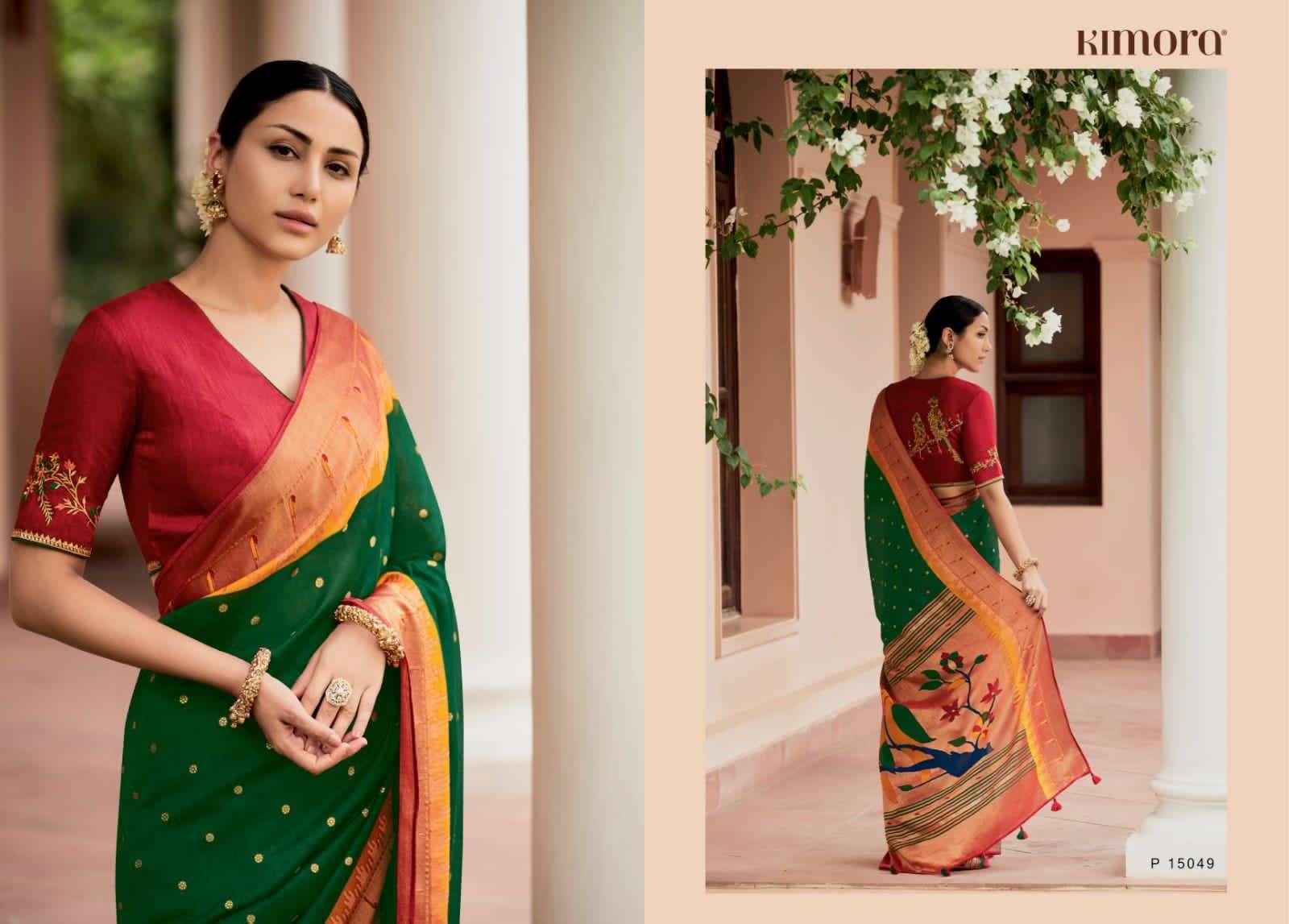 kimora meera 15049 colours silk saree