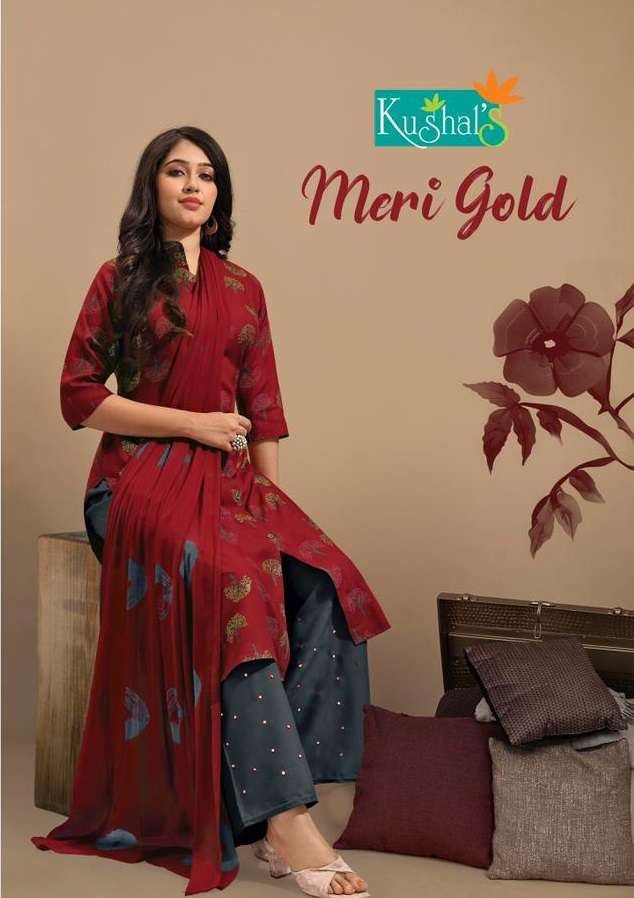 Kushal Meri Gold Vol 3 series 16201-16210 Rayon readymade suit 