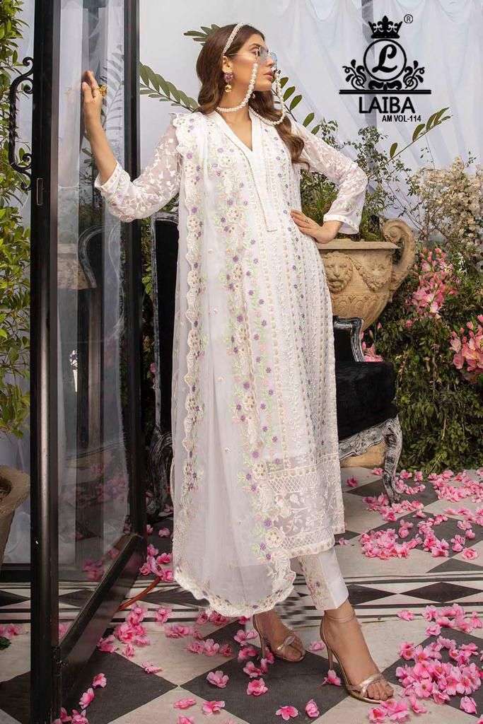 laiba am vol 114 Pure Heavy Georgette pakistani readymade suit 