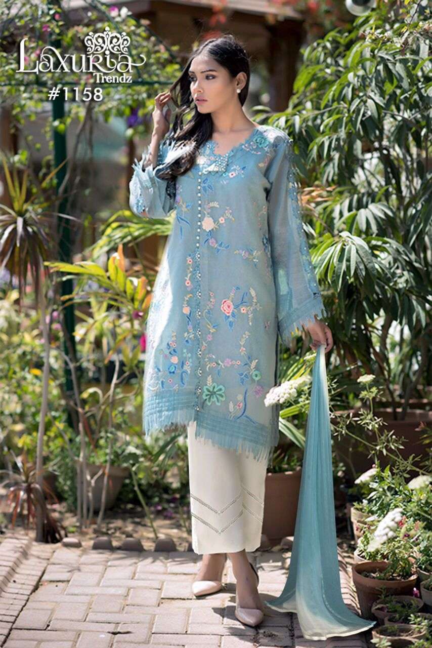 LAXURIA TRENDZ 1158 DESIGNER GEORGETTE READYMADE SUIT