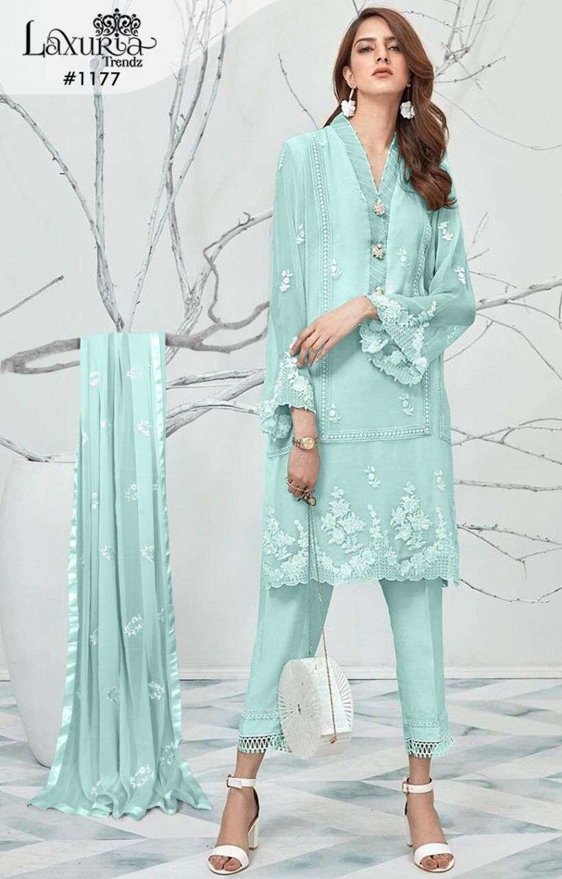 laxuria trendz 1177 faux georgette Embroidery Tunic 