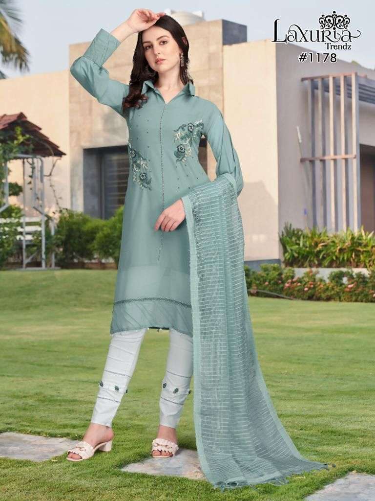 LAXURIA TRENDZ 1178 DESIGNER FAUX GEORGETTE SUIT 