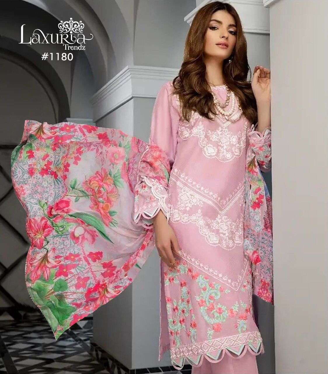 LAXURIA TRENDZ 1180 DESIGNER FAUX GEORGETTE SUIT