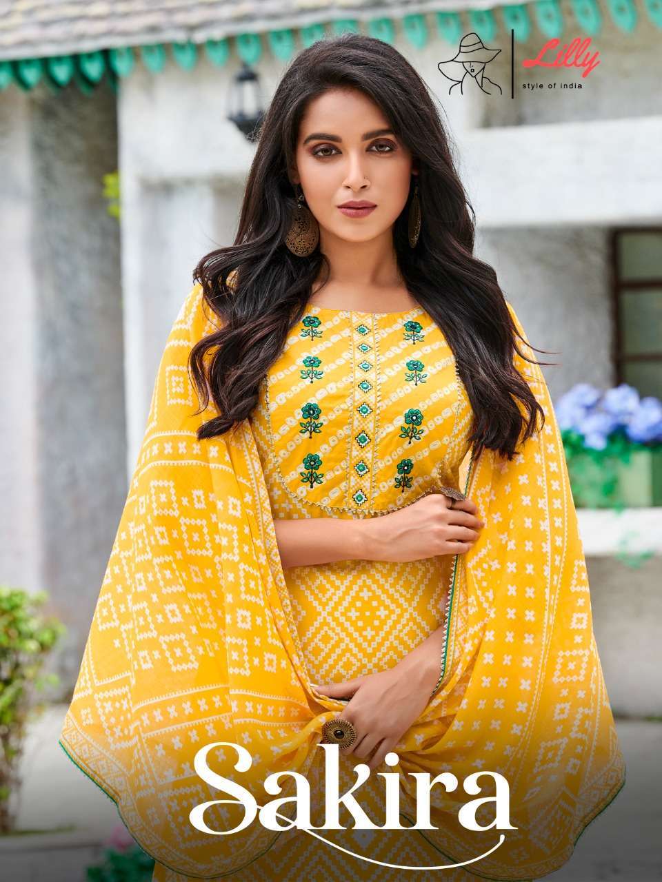 lilly style of India sarika series 101-104 linen cotton slub readymade suit 