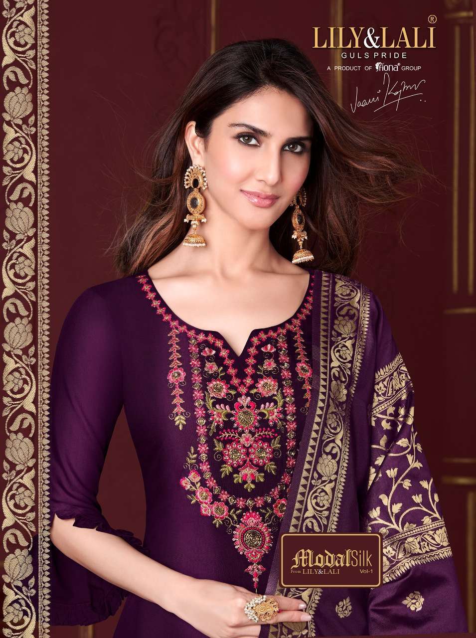 lily & lali modal silk series 8041-8048 Pure Viscose Modal Silk readymade suit 