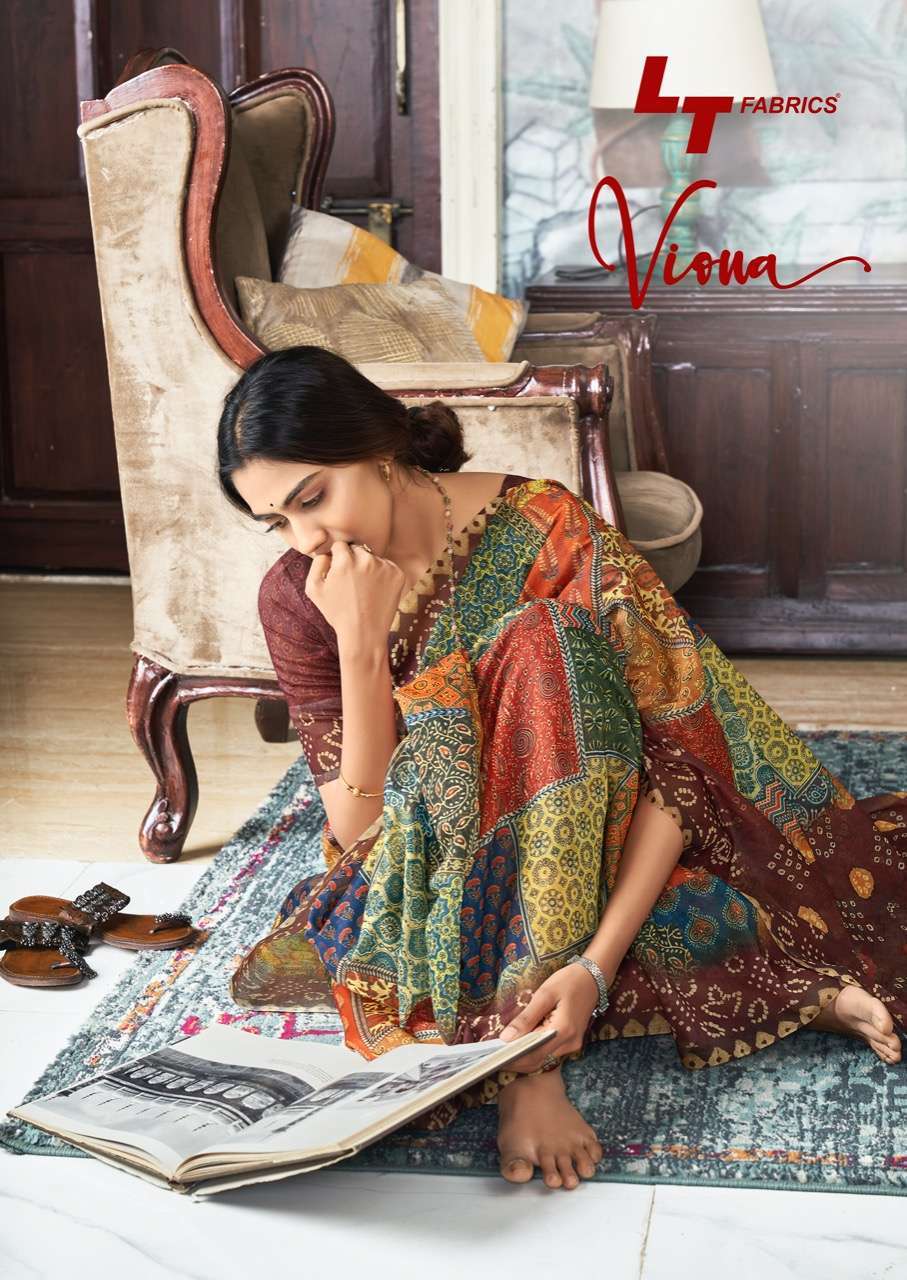 lt fashions viona series 10501-10510  Pure Chanderi Silk Digital Print saree