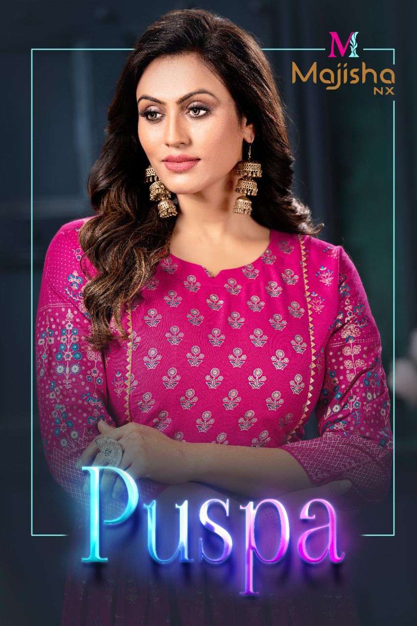 majisha nx puspa vol 1 series 101-108 14 kg rayon kurti 