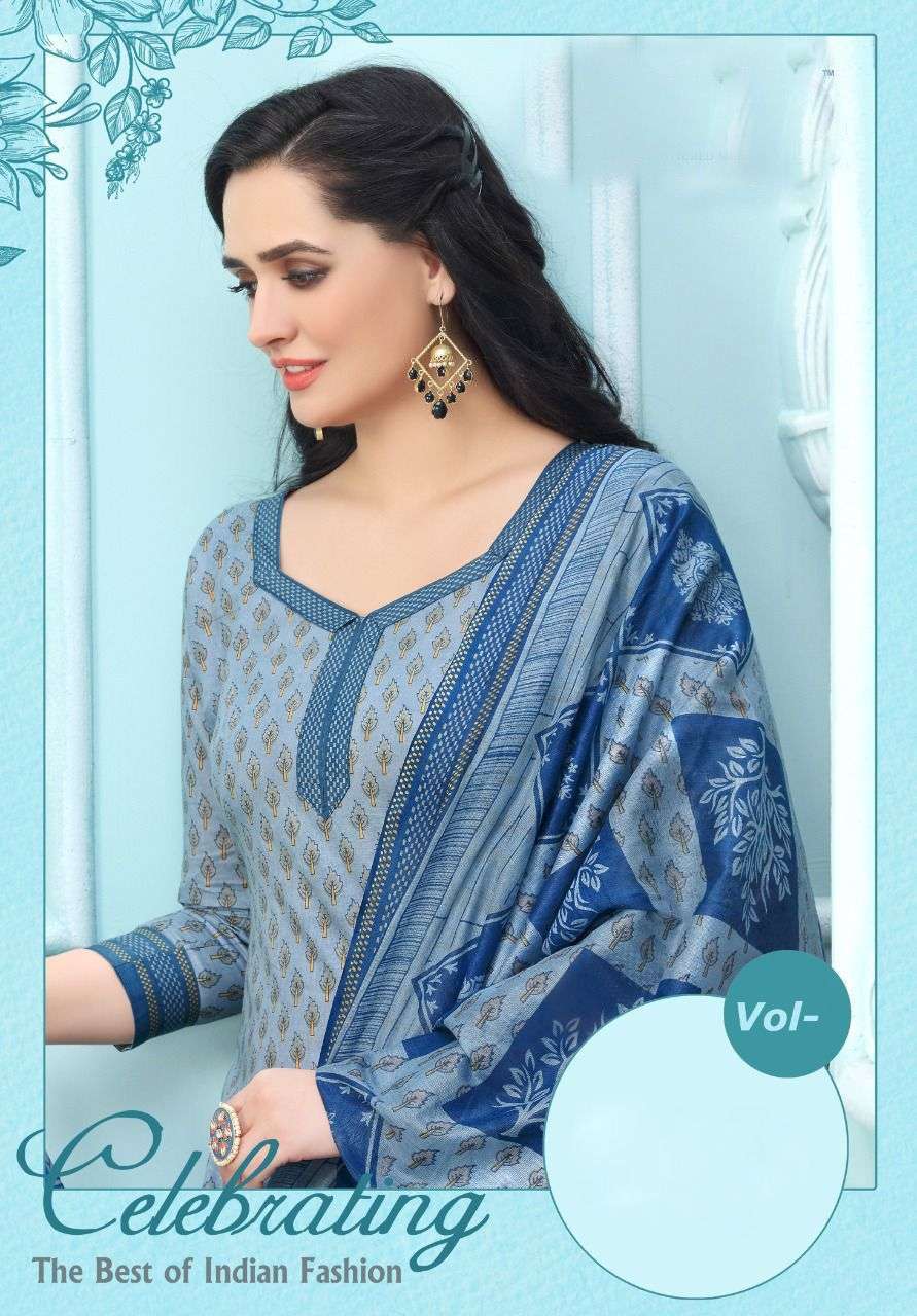 meera vol-34 series 1001-1012 cotton printed suit 