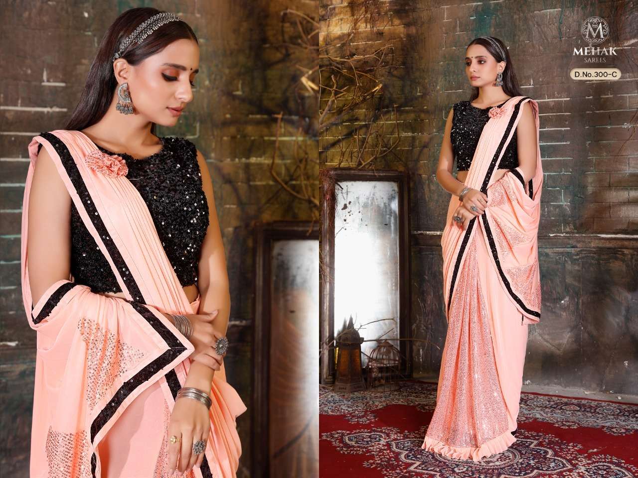 MEHEK 300 SERIES DESIGNER IMPORTED SILK LYCRA SAREE 