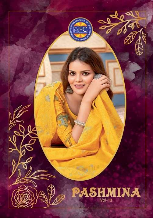 MFC Pashmina Vol-13 series 1301-1312 Pure Cotton suit