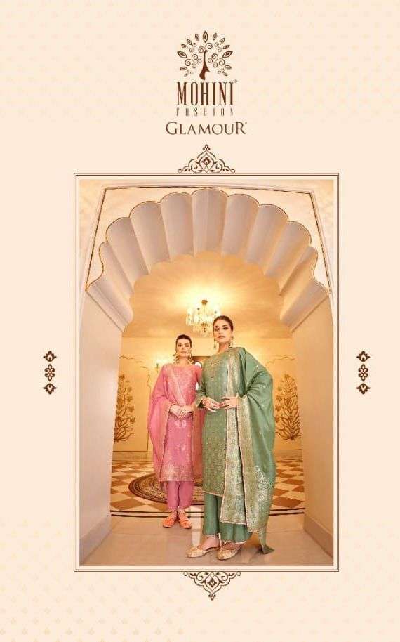 mohini glamour vol 112 series 1201-1206 pure viscose dola jacquard suit 