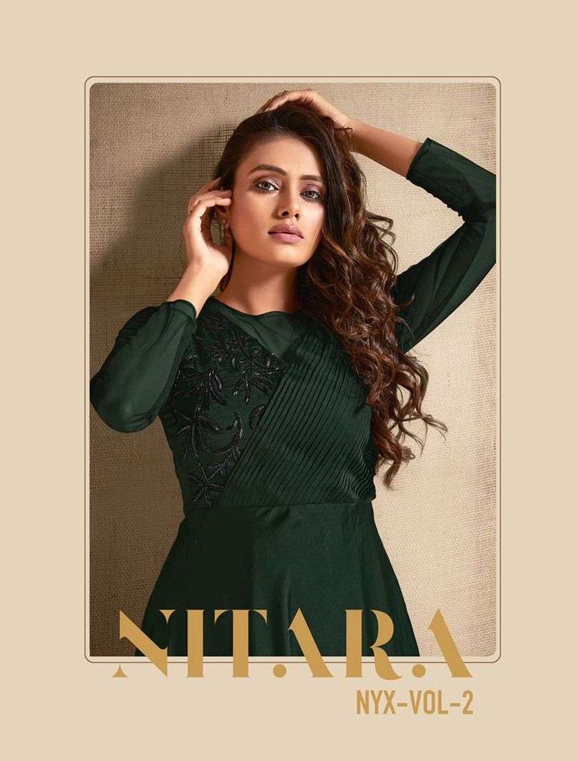 nitara nyx vol 2 series 5901-5907 art silk gown 